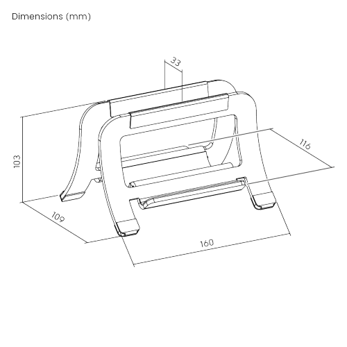  Width-Adjustable Aluminum Vertical Laptop/Tablet Holder AR-9-01  Compatible with laptops, tablets, phones, keyboard and more.. from china(chinese)