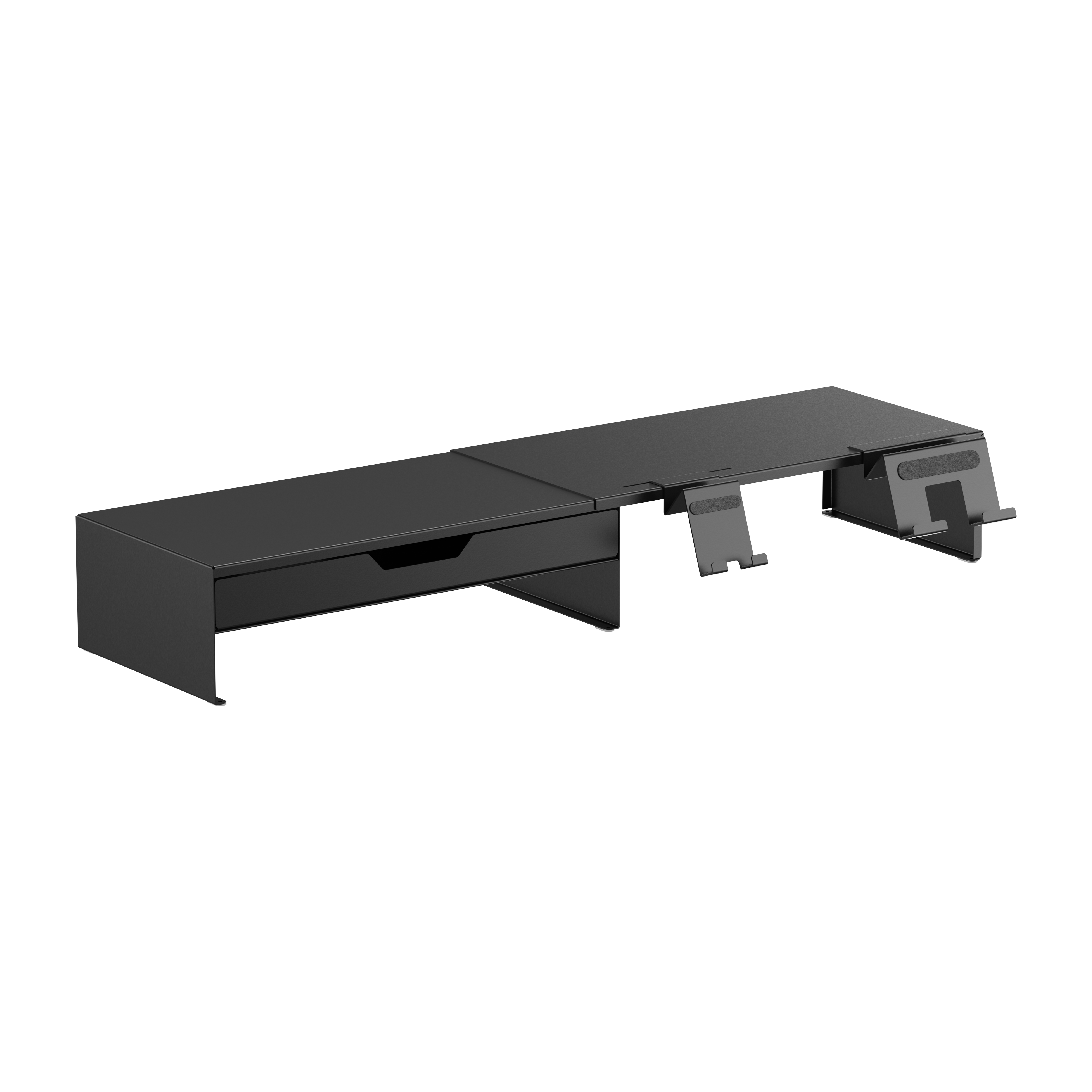 Heavy-Duty Storage-Savvy Monitor Riser with Phone & Tablet Holders ...