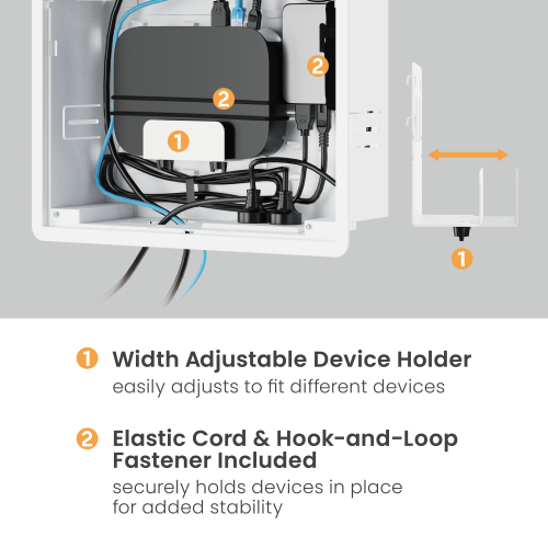 Large In-Wall Media Box APM13-02  Seamlessly conceals and organizes media devices and power in-wall for a sleek and flush look from china(chinese)