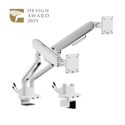 ELITE Dual-Screen Mechanical Spring Monitor Arm with USB-A & USB-C Ports LDT118-C024UC Leads the modernity by appearance and functionality. from china(chinese)