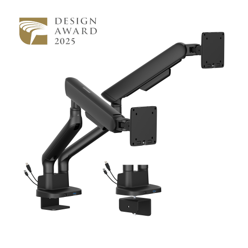 ELITE Dual-Screen Mechanical Spring Monitor Arm with USB-A & USB-C Ports LDT118-C024UC Leads the modernity by appearance and functionality. from china(chinese)