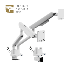 ELITE Dual-Screen Mechanical Spring Monitor Arm with USB-A & USB-C Ports