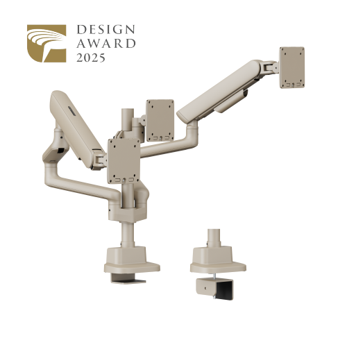 ELITE Triple-Screen Pole-Mounted Mechanical Spring Monitor Arm LDT118-C036P Leads the modernity by appearance and functionality. from china(chinese)