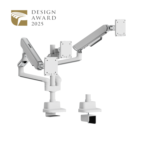 ELITE Triple-Screen Pole-Mounted Mechanical Spring Monitor Arm LDT118-C036P Leads the modernity by appearance and functionality. from china(chinese)