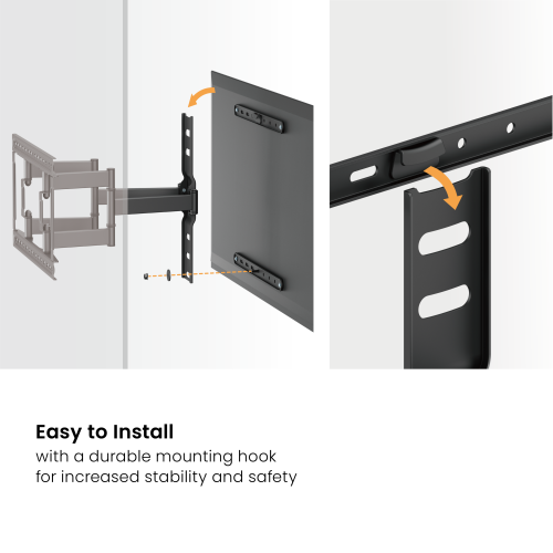 Modern Ultra-Slim Full-Motion TV Wall Mount LPA83-446 For most 37"-75" TVs from china(chinese)