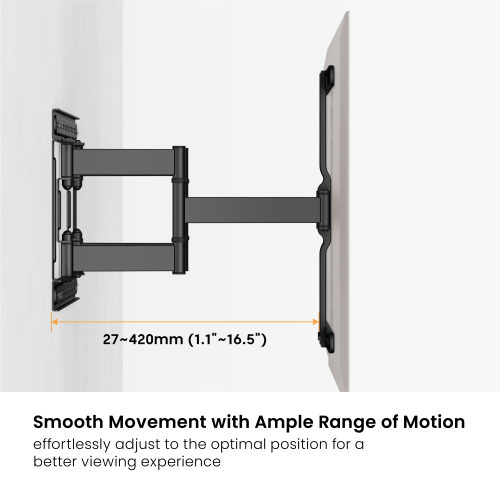 Modern Ultra-Slim Full-Motion TV Wall Mount LPA83-446 For most 37"-75" TVs from china(chinese)