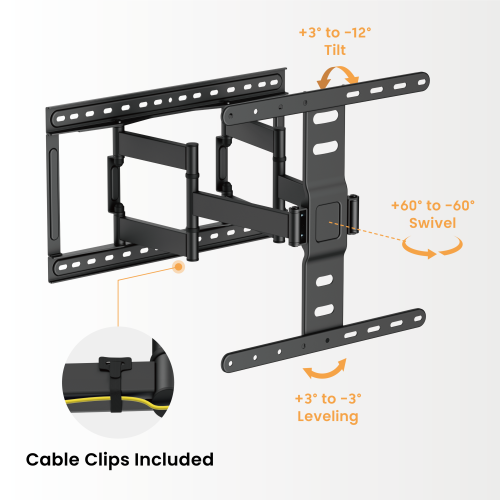 Modern Ultra-Slim Full-Motion TV Wall Mount LPA83-446 For most 37"-75" TVs from china(chinese)