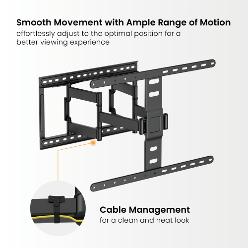 Modern Ultra-Slim Full-Motion TV Wall Mount LPA83-466 For most 43"-90" TVs from china(chinese)