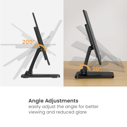 Economy Adjustable Touch Screen Monitor Stand LDT121-T01 For most 17"-27" Monitors from china(chinese)