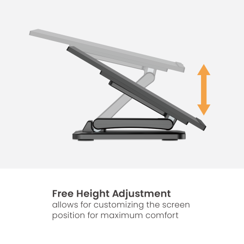 Economy Adjustable Touch Screen Monitor Stand LDT121-T01 For most 17"-27" Monitors from china(chinese)