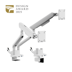ELITE Dual-Screen Mechanical Spring Monitor Arm with USB-A & USB-C Ports