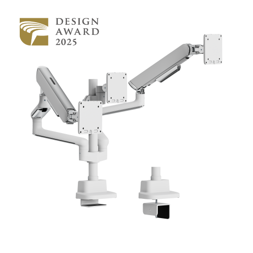 ELITE Triple-Screen Pole-Mounted Mechanical Spring Monitor Arm LDT118-C036P Leads the modernity by appearance and functionality. from china(chinese)