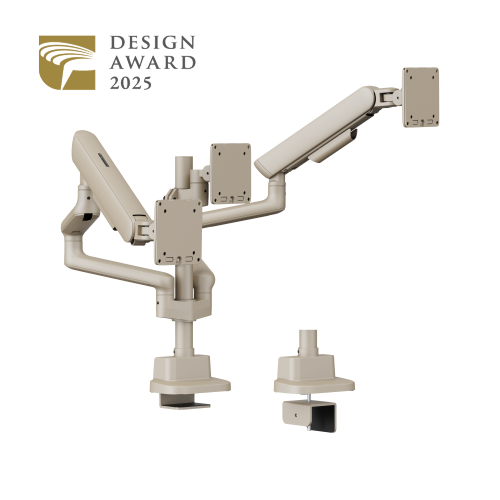 ELITE Triple-Screen Pole-Mounted Mechanical Spring Monitor Arm LDT118-C036P Leads the modernity by appearance and functionality. from china(chinese)