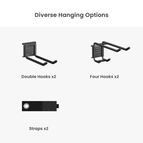 Versatile Heavy-Duty Wall Storage Rack (in 2-Piece Wall Plates) LGS01-01 Tools organized, spaces optimized. from china(chinese)