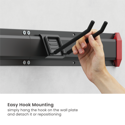 Versatile Heavy-Duty Wall Storage Rack (in 3-Piece Wall Plates) LGS01-02 Tools organized, spaces optimized. from china(chinese)