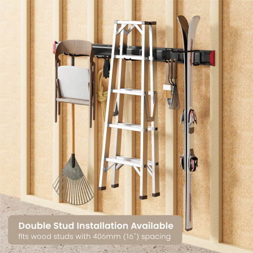 Versatile Heavy-Duty Wall Storage Rack (in 4-Piece Wall Plates) LGS01-03 Tools organized, spaces optimized. from china(chinese)