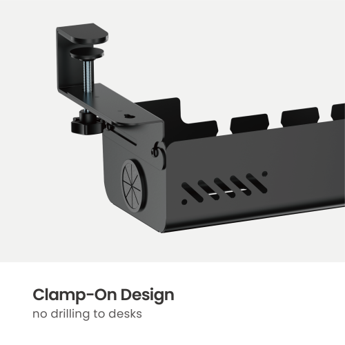 Clamp-On Under-Desk Cable Management Tray CC11-22-2 Increased Productivity with an Organized Workspace from china(chinese)