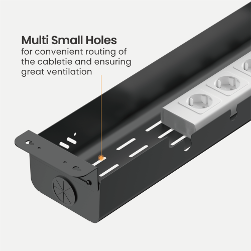 Screw-Mounted Under-Desk Cable Management Tray CC11-22-1S Increased Productivity with an Organized Workspace from china(chinese)