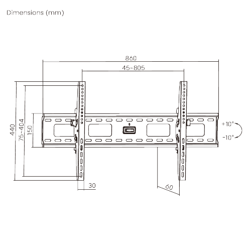 Classic Heavy-duty Tilting Curved & Flat Panel TV Wall Mount PLB-33XL For most 43''-95" curved & flat panel TVs from china(chinese)