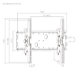Classic Heavy-duty Tilting Curved & Flat Panel TV Wall Mount