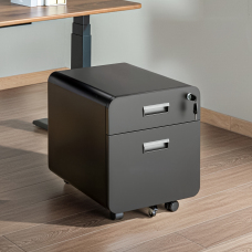 2-Drawer Locking Mobile File Cabinet