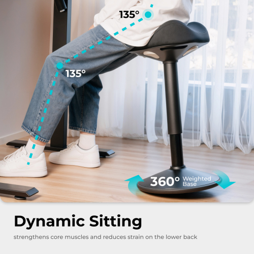Ergonomic Height-Adjustable Wobble Stool CH04-29 Dynamic Enough for Active Sitting from china(chinese)