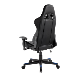 Large Diamond Quilted PU Gaming Chair with Headrest, Lumbar Support and RGB Lights