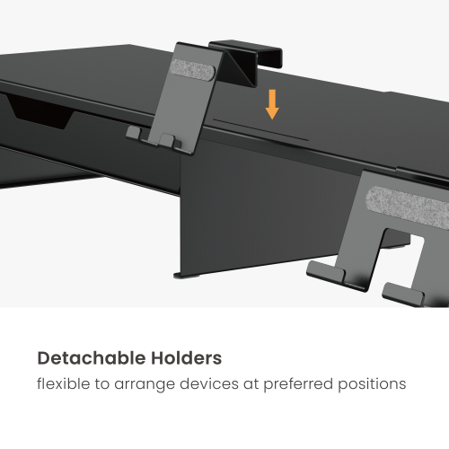 Heavy-Duty Storage-Savvy Monitor Riser with Phone & Tablet Holders STB-128-02 Rises above your desktop for beauty and order. from china(chinese)