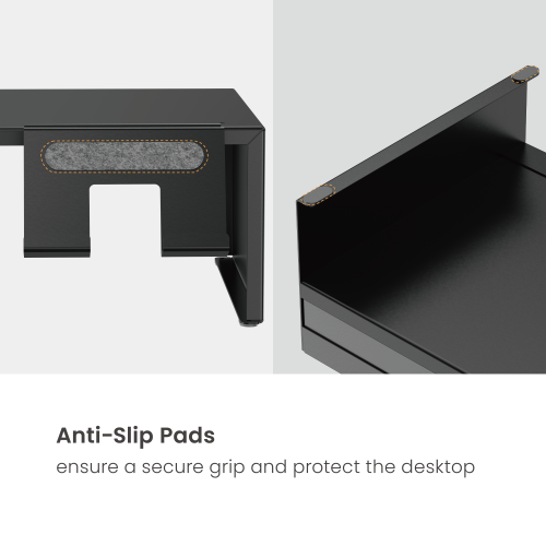 Heavy-Duty Storage-Savvy Monitor Riser with Phone & Tablet Holders STB-128-02 Rises above your desktop for beauty and order. from china(chinese)