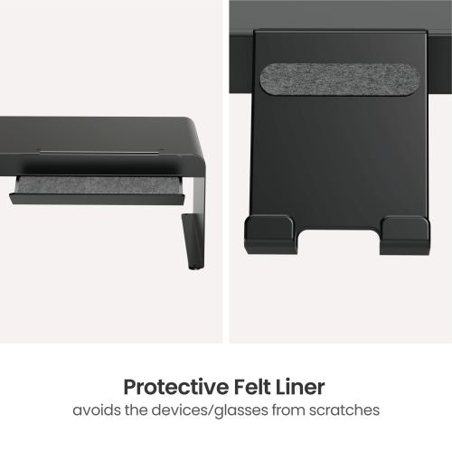 Steel Monitor Risers with Storage Tray & Holders STB-126 Streamline Your Workspace with Versatile Storage from china(chinese)