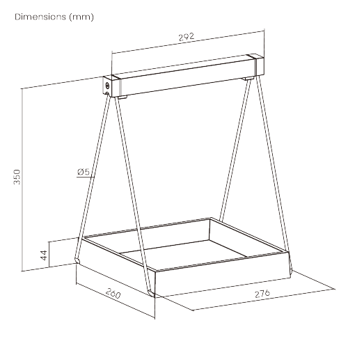 Minimalist Tabletop LED Plant Stand HGS09-2CB  Pure simplicity. Fits every style. from china(chinese)