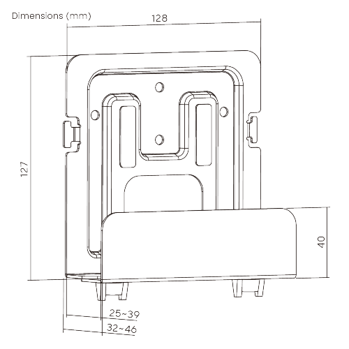 Media Player Mount(32-46mm width) APM-06-01  from china(chinese)