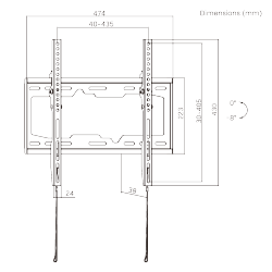 Low Profile Tilt TV Wall Mount
