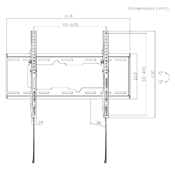 Low Profile Tilt TV Wall Mount