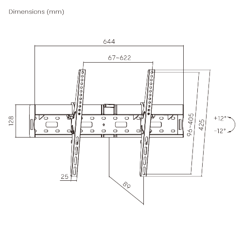 Economy Tilt TV Wall Mount LP55-46TB2 For Most 37"-80" Flat Panel TVs from china(chinese)