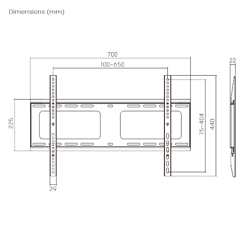 Heavy-duty Fixed TV Wall Mount LP38-46F For most 37''-86” Flat Panel TVs from china(chinese)