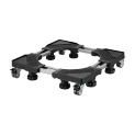 Adjustable Mobile Base with 8 Leveling Feet and 4 Locking Casters