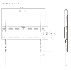 Economy Slim Fixed TV Wall Mounts 