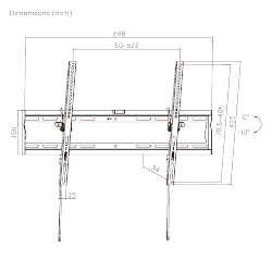 Economy Slim Tilt TV Wall Mounts 