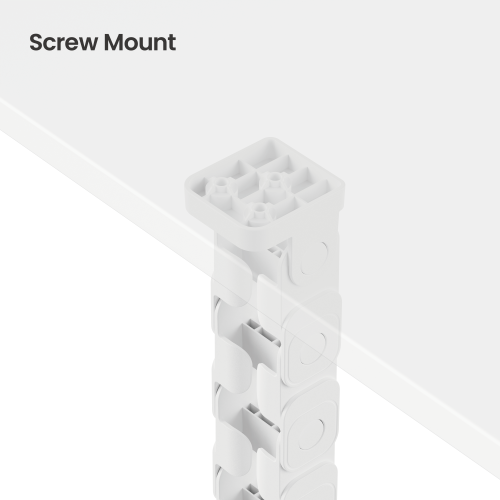 Screw-Mounted Cable Management Spine with Magnetic Channel CC10-18C With Sleek Joint from china(chinese)
