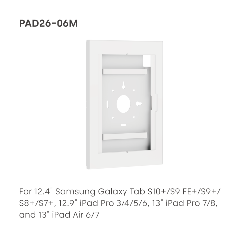 Anti-Theft Tablet Enclosure PAD26-06M For 12.4" Samsung Galaxy Tab S10+/S9 FE+/S9+/S8+/S7+, 12.9" iPad Pro 3/4/5/6, 13" iPad Pro 7/8, and 13" iPad Air 6/7 from china(chinese)
