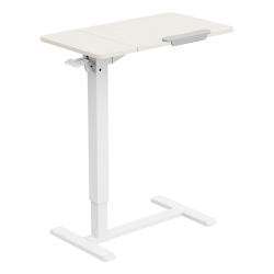Mobile Height Adjustable Side Table with Tiltable Tabletop