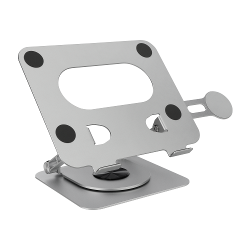 360° Rotating Foldable Stepless Adjustable Laptop Riser with Magnetic Phone Stand LPS03-41 For most 11”-17” laptops, tablets and more from china(chinese)