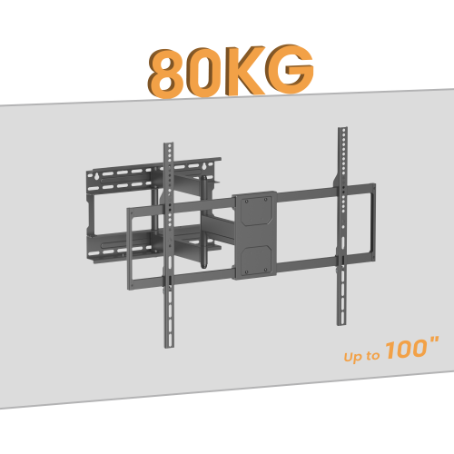 Ultra-Reach Heavy-Duty Full-Motion TV Wall Mount LPA91-683 Fits 406mm (16''), 457mm (18'') stud spacing. from china(chinese)
