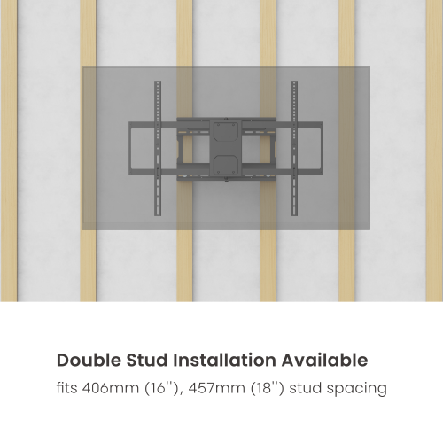 Ultra-Reach Heavy-Duty Full-Motion TV Wall Mount LPA91-683 Fits 406mm (16''), 457mm (18'') stud spacing. from china(chinese)