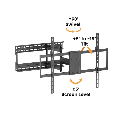 Ultra-Reach Heavy-Duty Full-Motion TV Wall Mount LPA91-683D Fits 406mm (16''), 457mm (18''), 610mm (24'') stud spacing. from china(chinese)
