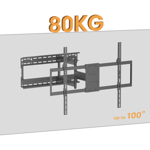 Ultra-Reach Heavy-Duty Full-Motion TV Wall Mount LPA91-683D Fits 406mm (16''), 457mm (18''), 610mm (24'') stud spacing. from china(chinese)