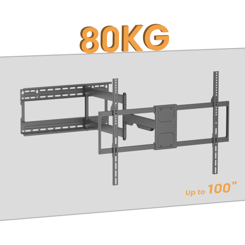 Ultra-Reach Heavy-Duty Full-Motion TV Wall Mount with Super Large Extension LPA91-683XLD Fits 406mm (16''), 457mm (18''), 610mm (24'') stud spacing. from china(chinese)