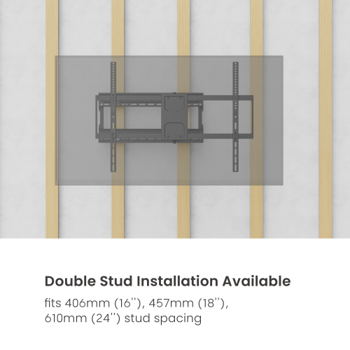 Ultra-Reach Heavy-Duty Full-Motion TV Wall Mount with Super Large Extension LPA91-683XLD Fits 406mm (16''), 457mm (18''), 610mm (24'') stud spacing. from china(chinese)