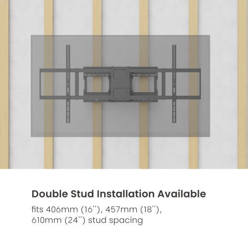 Ultra-Reach Heavy-Duty Full-Motion TV Wall Mount with Super Large Extension LPA91-6126XLD Fits 406mm (16''), 457mm (18''), 610mm (24'') stud spacing. from china(chinese)
